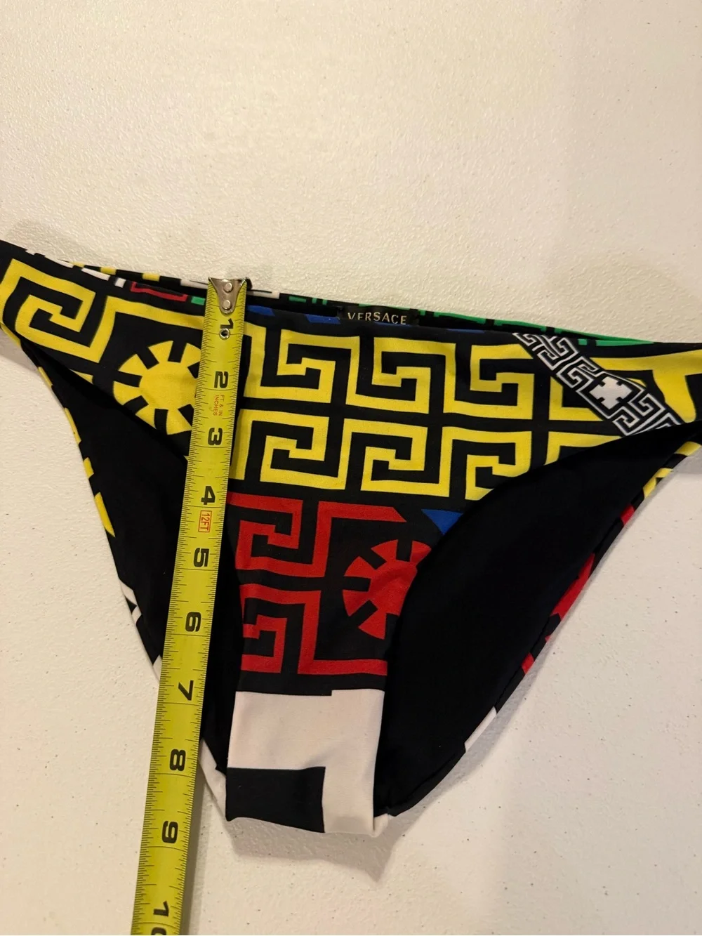 VERSACE Beachware Women's Swimwear Bikini Bottom Logo medium Greek Geometric